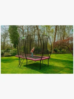 Udeleg|EXIT Silhouette Trampolin inkl. Sikkerhedsnet 214x305 cm, Pink