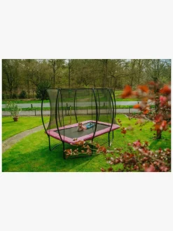 Udeleg|EXIT Silhouette Trampolin inkl. Sikkerhedsnet 214x305 cm, Pink