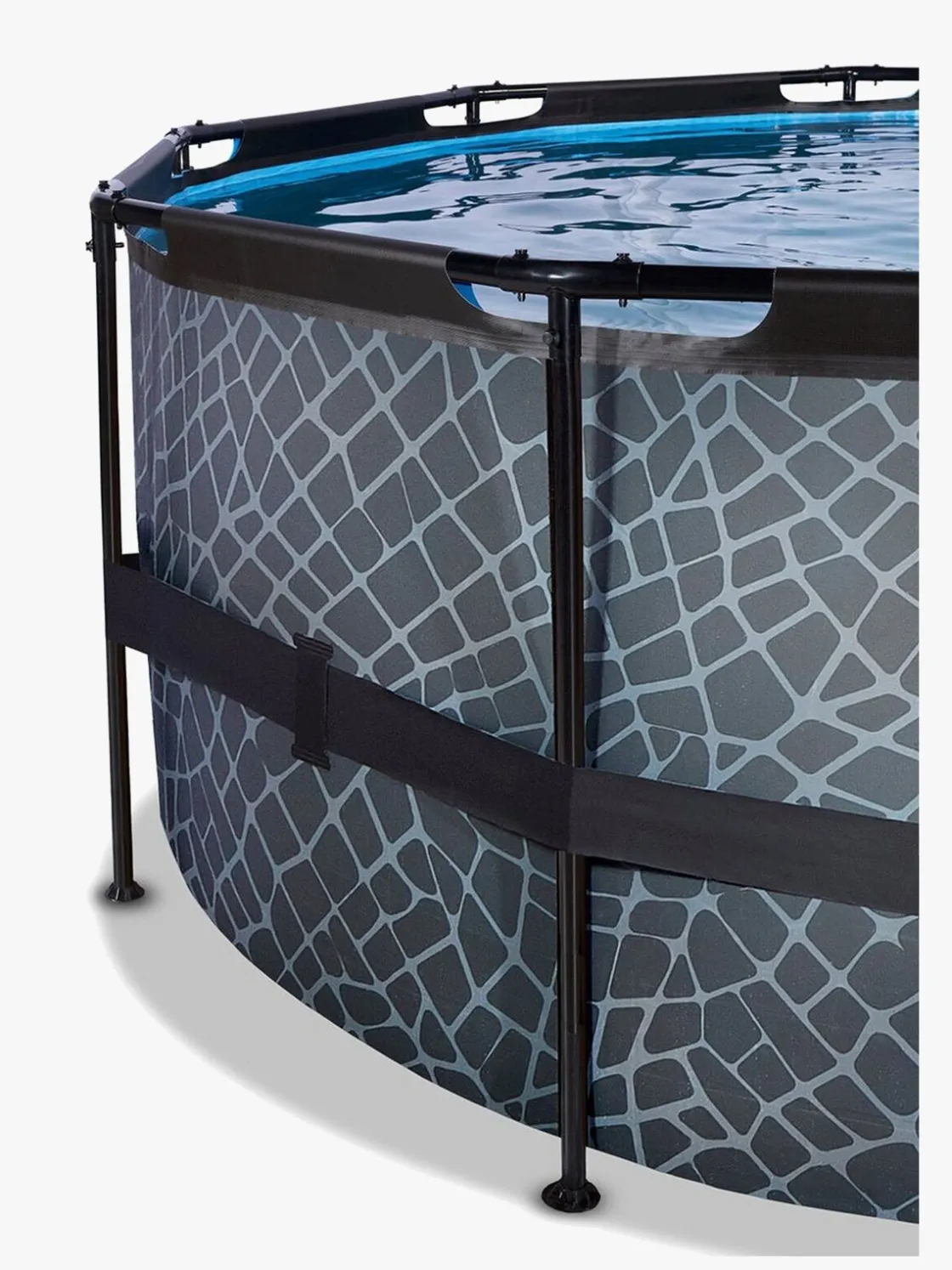 Vandleg|EXIT Stone Pool 427x122 cm, Grå