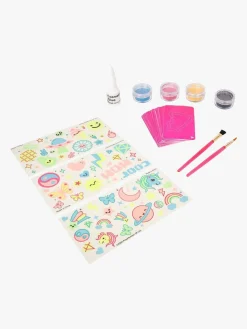 Fabelab Kreativt Legetøj-FAB LAB Glow In The Dark Glitter Tatoveringssæt