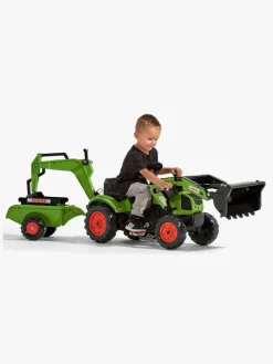 Pedal- & Gåbiler|Falk Claas Arion 410 Rendegraver med Trailer