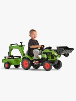 Pedal- & Gåbiler|Falk Claas Arion 410 Rendegraver med Trailer