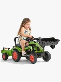 Pedal- & Gåbiler|Falk Claas Arion 410 Skovl med Trailer