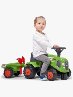 Pedal- & Gåbiler|Falk Claas Traktor med Tilbehør Grøn