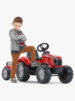 Pedal- & Gåbiler|Falk Massey Ferguson S8740 Traktor med Trailer