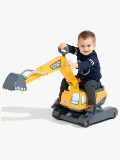 Udelegetøj|Falk Ride-on-gravemaskine Super Builder, Gul