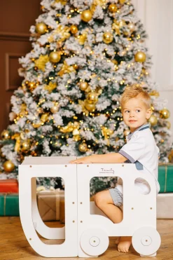 Børnemøbler|FamilySCL Family-scl Bil Læringstårn, Hvid