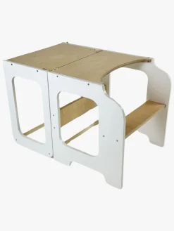 Børnemøbler|FamilySCL Family-scl 4-i-1 Læringstårn, Hvid