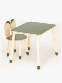 Børnemøbler|FamilySCL Family-SCL Kanin Bord & Stol Sæt, Khaki