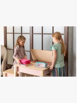 Børnemøbler|FamilySCL Family-scl Smart Opbevaring Bord med Stol, Pink