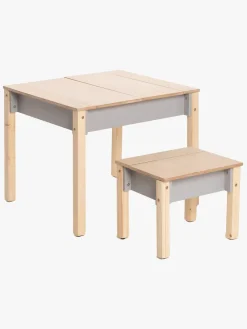 Børn FamilySCL Børnemøbler-Family-scl Smart Opbevaring Bord med Stol, Grå