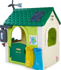 Udeleg|FEBER Eco Legehus, Grøn/Hvid