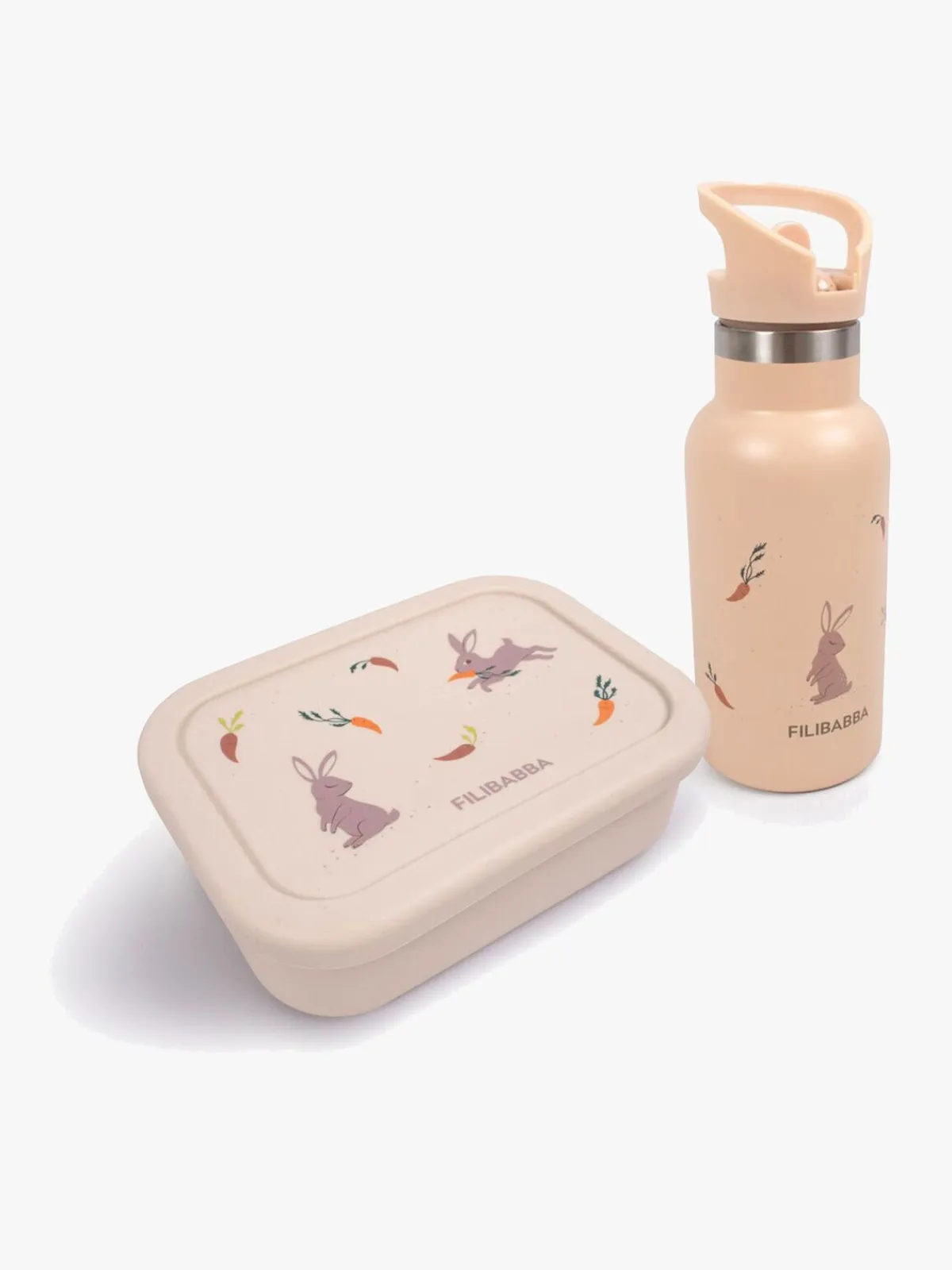 Spisetid|FILIBABBA Magic Farm Madkasse & Flaske, Beige