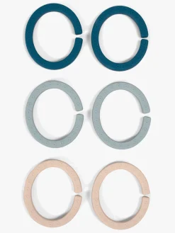 Babylegetøj|FILIBABBA Ringe Silikone, Blå