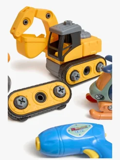 Babylegetøj|Fippla Lær & Opdag Kasse Transportmiddel med Skruetrækker Flerfarvet