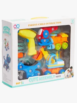 Babylegetøj|Fippla Lær & Opdag Køretøjer m. Skruetrækker Flerfarvet