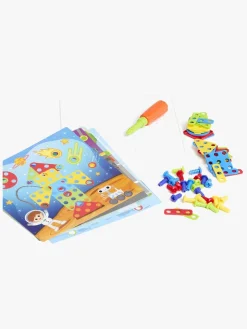 Spil & Puslespil|Fippla Screw A Puzzle Building Kit Børnepuslespil 64 Dele