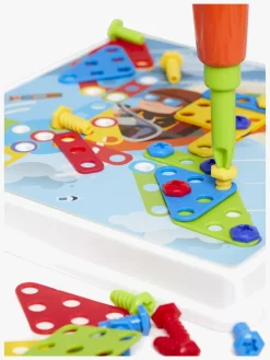 Spil & Puslespil|Fippla Screw A Puzzle Building Kit Børnepuslespil 64 Dele