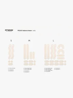 Børnemøbler|FitWood POLKU Balancebane L, Sage