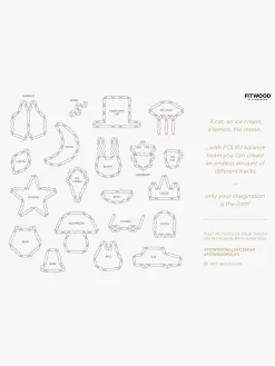 Børnemøbler|FitWood POLKU Balancebane L, Sage