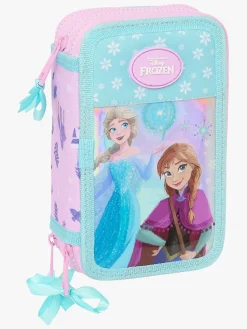 Kreativt Legetøj|DisneyFrozen Frozen Cool Days Tredelt Penalhus, Lyserød/Turkis Lyserød/Blå