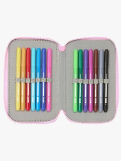 Kreativt Legetøj|DisneyFrozen Frozen Cool Days Tredelt Penalhus, Lyserød/Turkis Lyserød/Blå