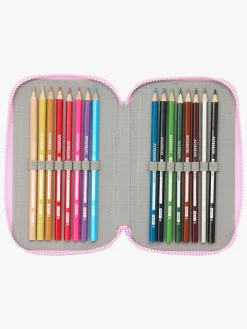 Kreativt Legetøj|DisneyFrozen Frozen Cool Days Tredelt Penalhus, Lyserød/Turkis Lyserød/Blå