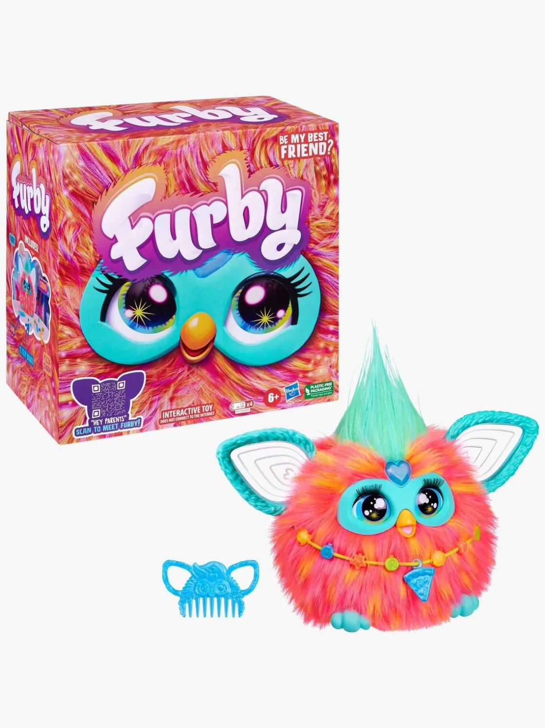 Interaktivt Legetøj|Furby Interaktiv Bamse Coral Flerfarvet