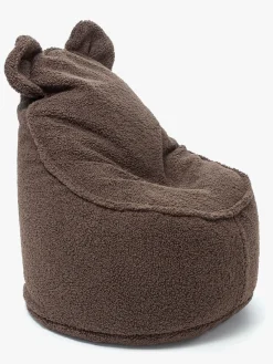 Børn Furini Børnemøbler-Yogi Sækkestol Bouclé, Mørkebrun