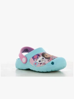 Hjemmesko|GabbysDollhouse Gabby's Dollhouse Clogs, Turkish Blue/Fuchsia