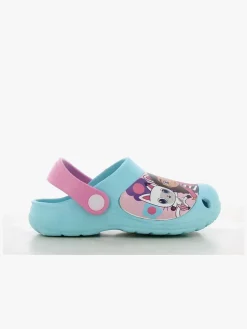 Hjemmesko|GabbysDollhouse Gabby's Dollhouse Clogs, Turkish Blue/Fuchsia