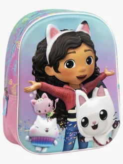 Tasker|GabbysDollhouse Gabby's Dollhouse 3D Rygsæk, Lyserød/Lyseblå