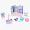 Børn GabbysDollhouse Legetøj Til Børn På 0-10 År|Dukker & Bamser-Gabby's Dollhouse Deluxe Room - MerCat's Badeværelse