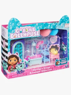 Børn GabbysDollhouse Legetøj Til Børn På 0-10 År|Dukker & Bamser-Gabby's Dollhouse Deluxe Room - MerCat's Badeværelse