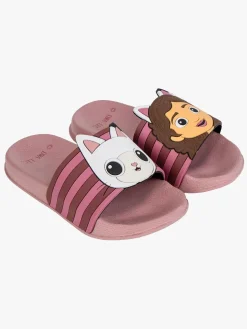 Hjemmesko|GabbysDollhouse Gabby's Dollhouse Pool Sliders Hjemmesko, Pink