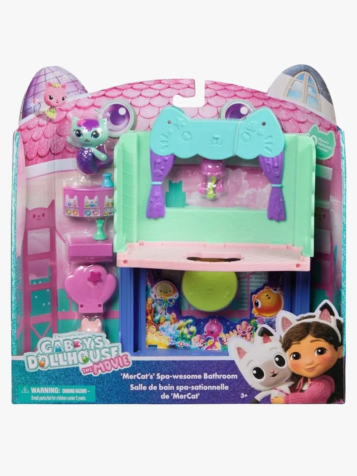 Dukker & Bamser|GabbysDollhouse Gabby's Dollhouse Portal Room Legesæt Badeværelse