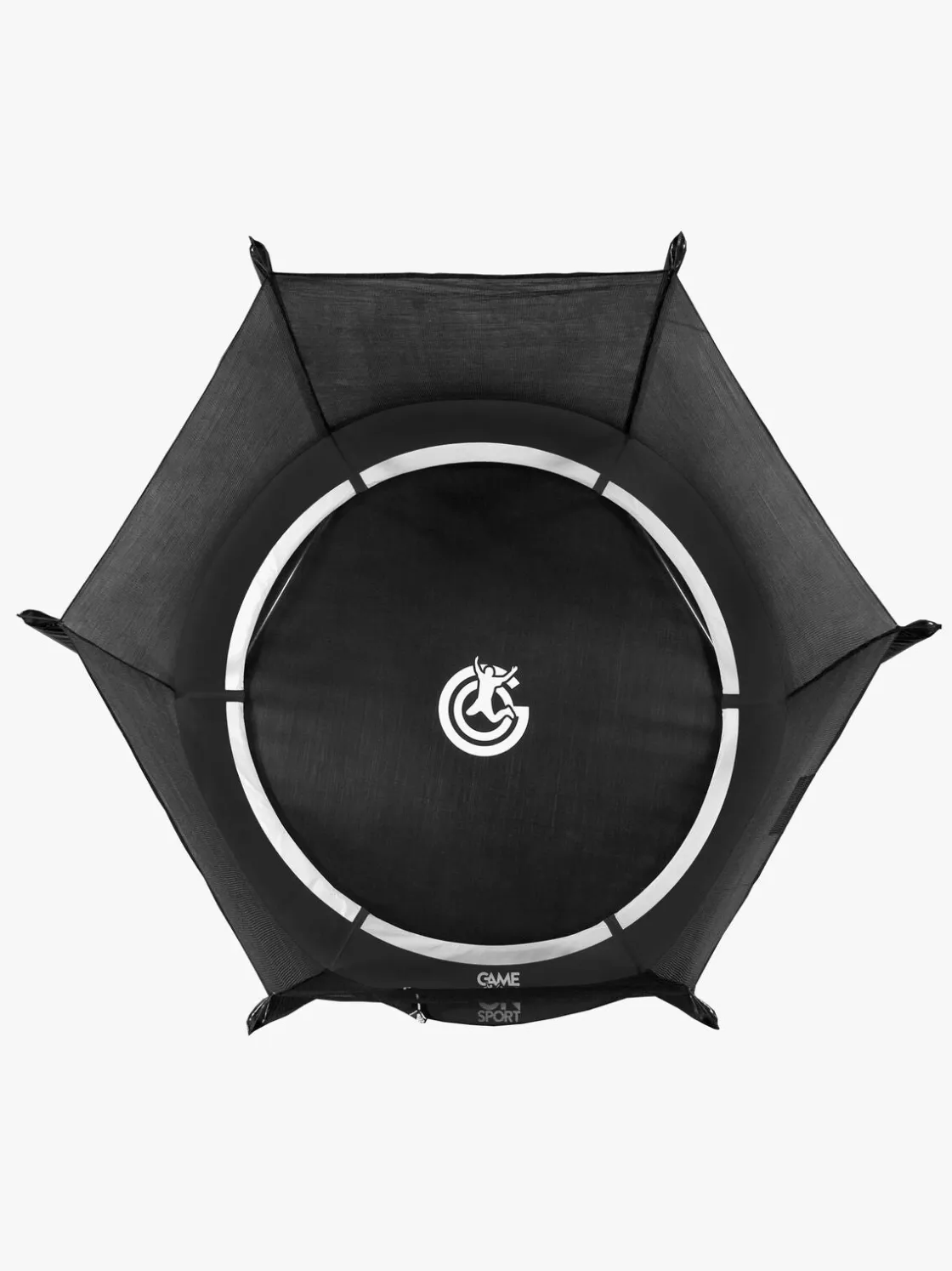 Udeleg|GameOnSport Game On Sport Trampolin Jumpline inkl. Sikkerhedsnet 244 cm, Sort