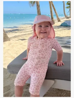 Børn Geggamoja Uv & Strand-UV-Dragt, Pink Leo