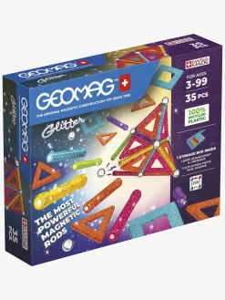 Byggesæt & Lego|Geomag Byggesæt 35 Dele, Glitter Panels