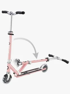 Løbehjul|Globber Flow Element Lights Chrome Finish Løbehjul, Rose Gold