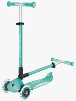 Løbehjul|Globber Go-Up Deluxe Lights Trehjulet Løbehjul, Dark Mint Grøn