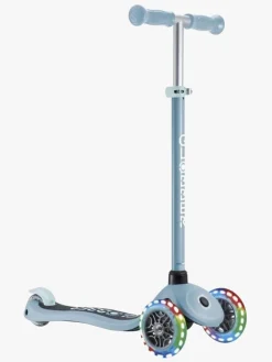 Globber Løbehjul-Primo Sammenklappelig Lights V2 Trehjulet Løbehjul, Blågrøn