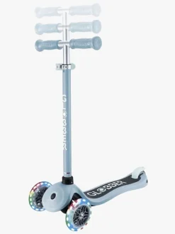 Globber Løbehjul-Primo Sammenklappelig Lights V2 Trehjulet Løbehjul, Blågrøn