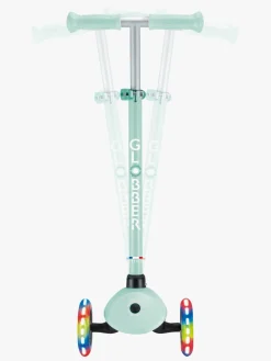 Globber Løbehjul-Primo Sammenklappelig Lights V2 Trehjulet Løbehjul, Pestel Mint