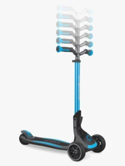 Globber Løbehjul-Ultimum Sammenklappelig Trehjulet Løbehjul, Sort/Blå