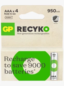 Elektronik & Media|GPBatterier GP Batterier ReCyko 950mAh, AAA 4-pak