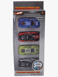 Legetøjsbiler & -Fartøjer|Gear4play G4P Pullback Katapult Biler 4-pak