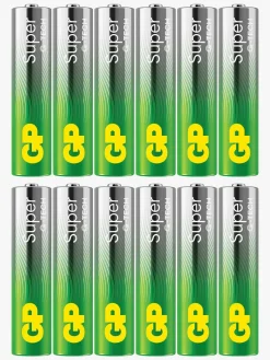 Elektronik & Media|GPBatterier GP Super Alkaline G-TECH AAA/LR03 Batterier 12-Pak