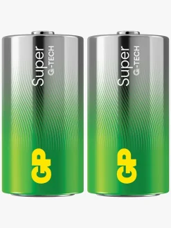 GPBatterier Elektronik & Media-GP Super Alkaline G-TECH C/LR14 Batterier 2-Pak