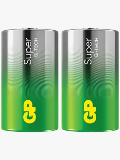 GPBatterier Elektronik & Media-GP Super Alkaline G-TECH D/LR20 Batterier 2-Pak